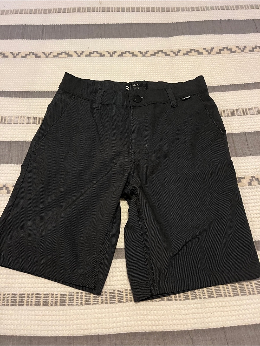 Hurley Black Boys' Casual Stretch Shorts